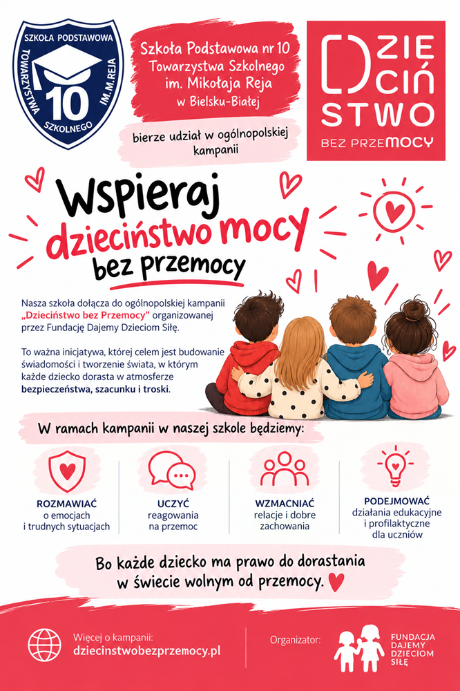 plakat - dzieciństwo bez przemocy