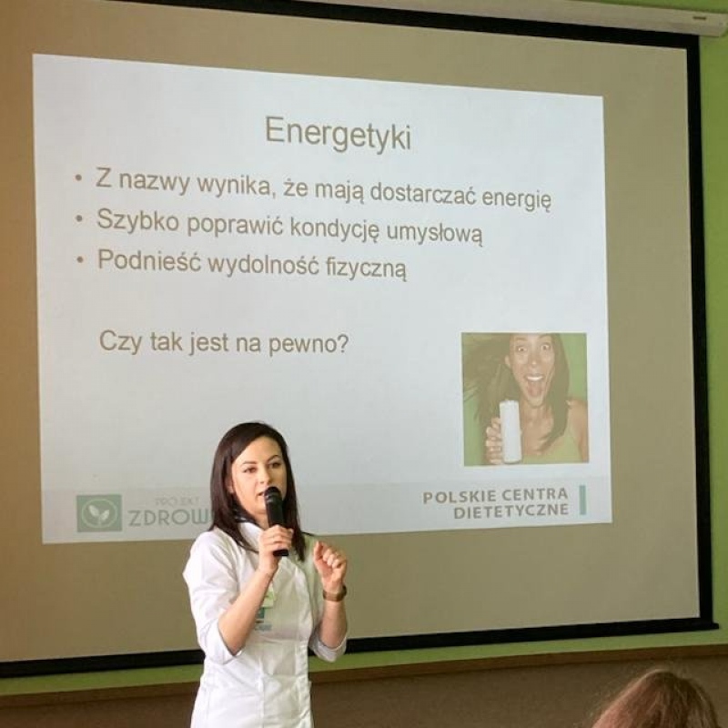 Spotkanie uczniów naszej szkoły z dietetykiem