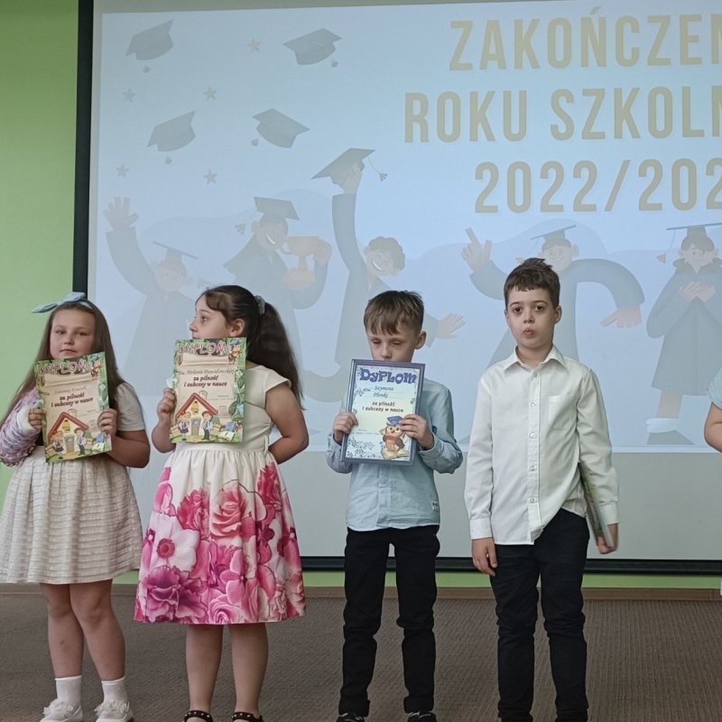Wyróżnieni uczniowie klasy 1a