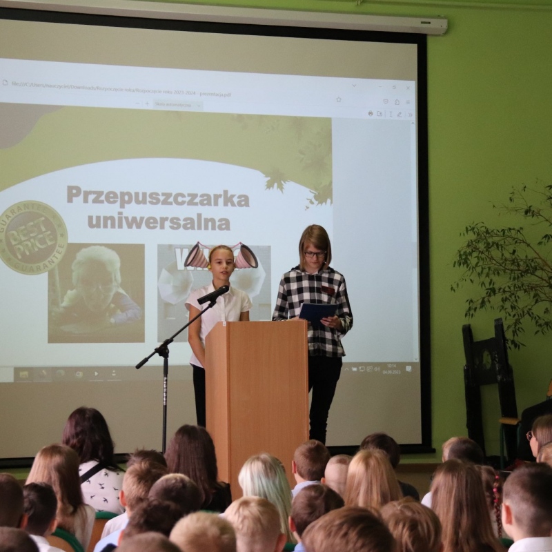 Występ uczniów klasy VI