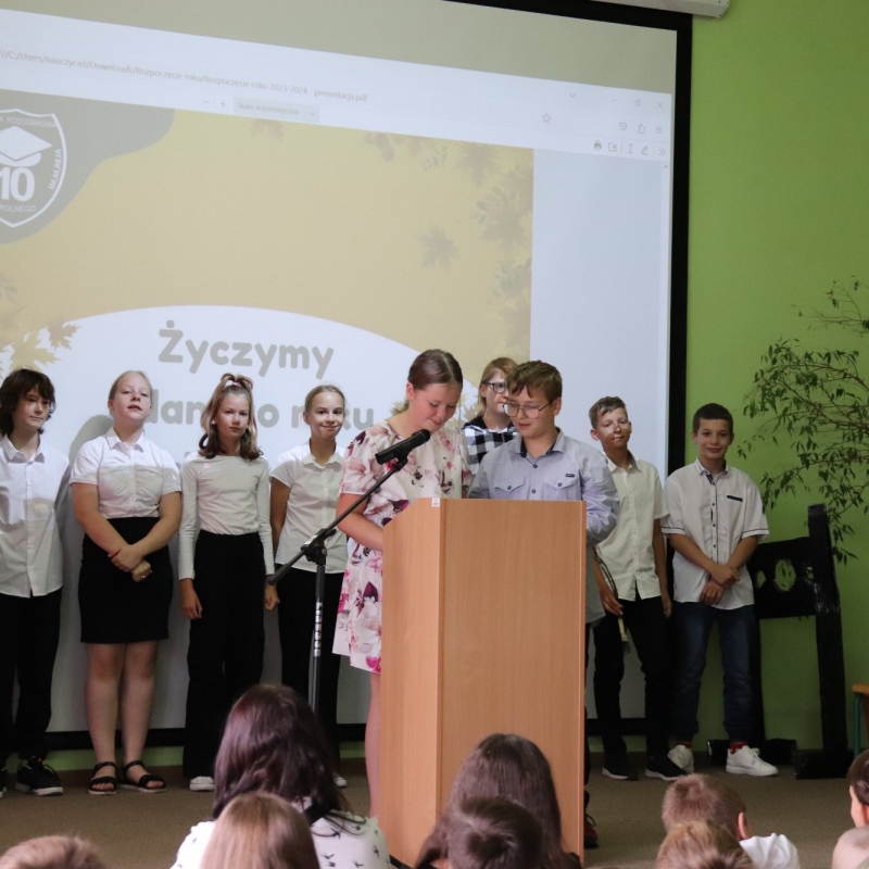 Występ uczniów klasy VI