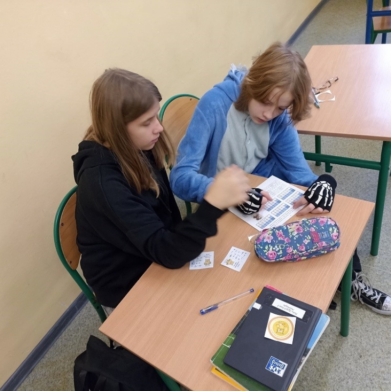 Uczniowie podczas wykonywania zadań podczas XIII WMTDay