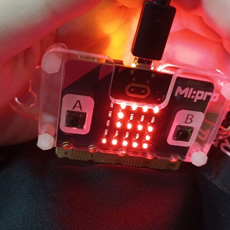 wyświetlenie programu na płyce micro:bit