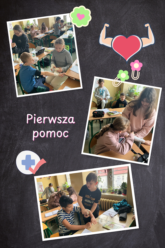 Pierwsza pomoc nauka bandażowania
