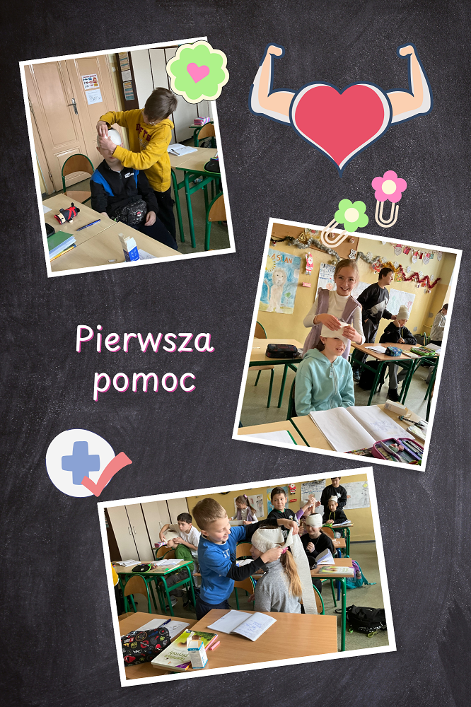 Pierwsza pomoc nauka bandażowania