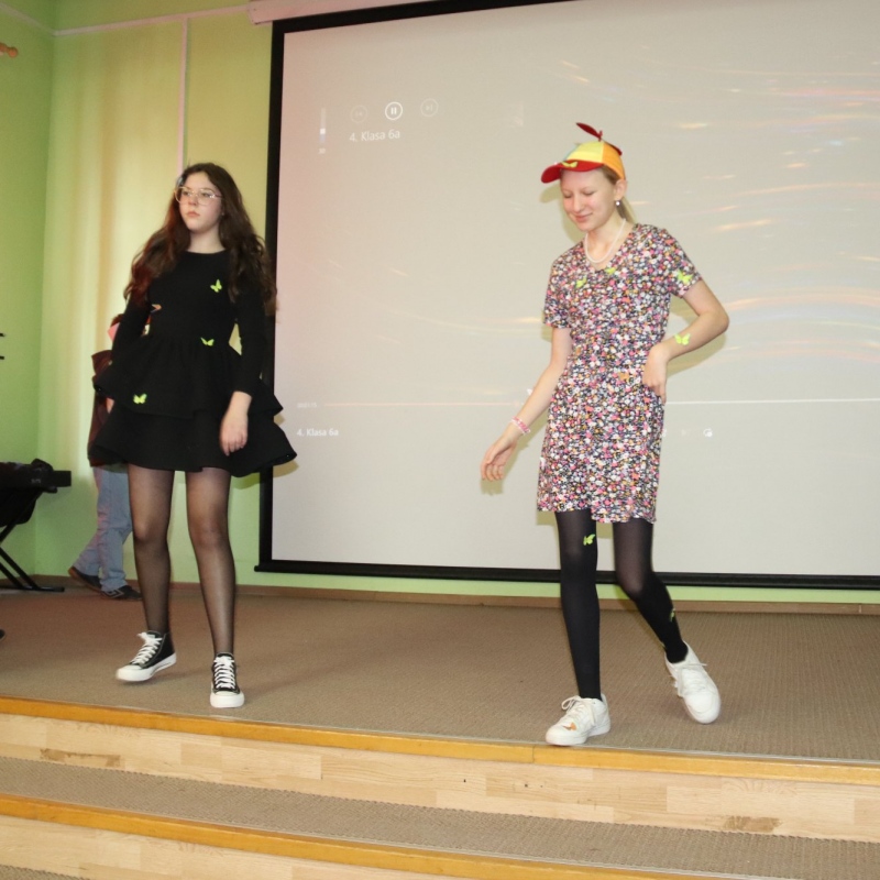 Klasa 6a podczas pokazu