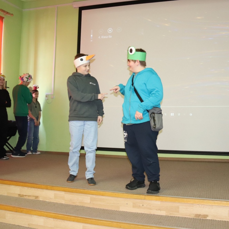 Klasa 6a podczas pokazu