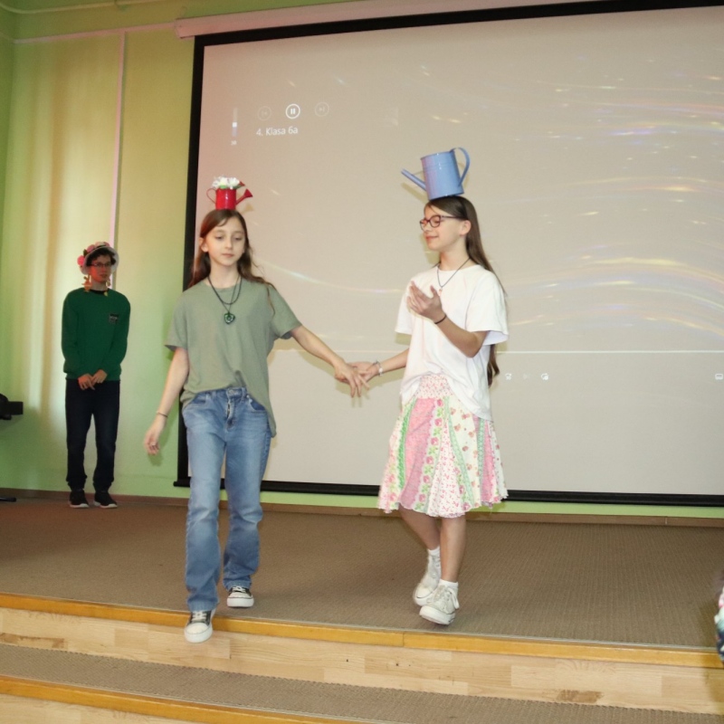 Klasa 6a podczas pokazu