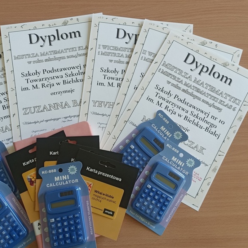 Nagrody w konkursie matematycznym