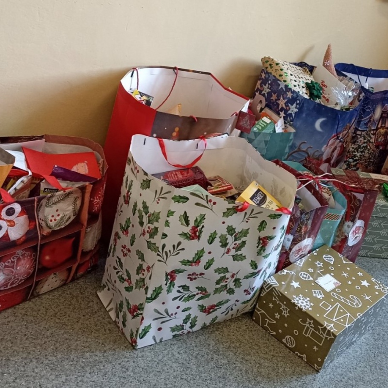 Paczki przygotowane przez szkolną społeczność