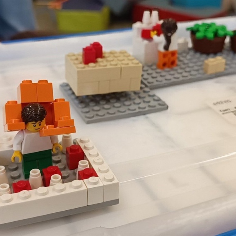 budowla z klocków lego