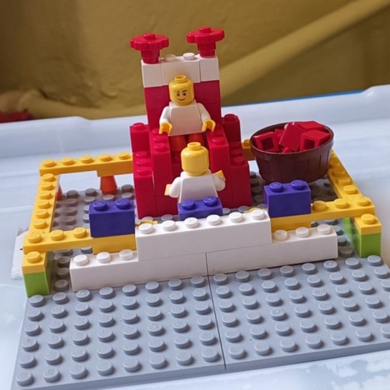 budowla z klocków lego