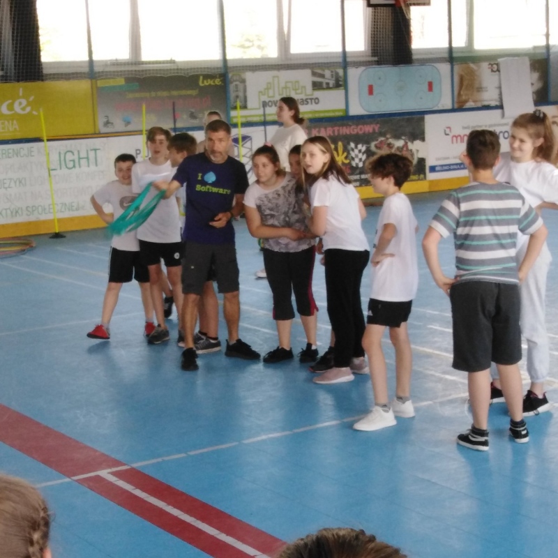 Dzień sportu klasy starsze podczas zawodów