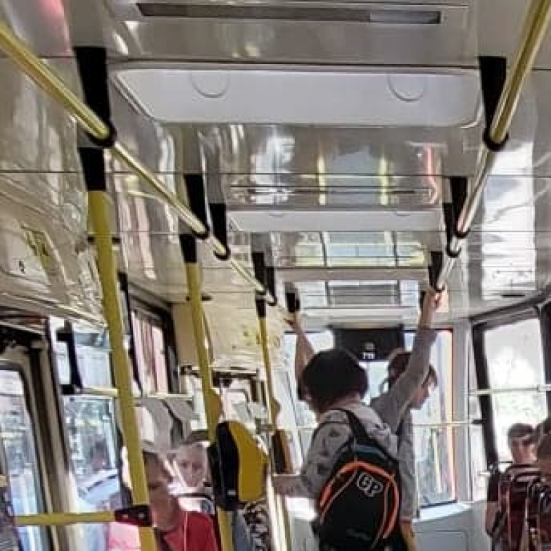W tramwaju