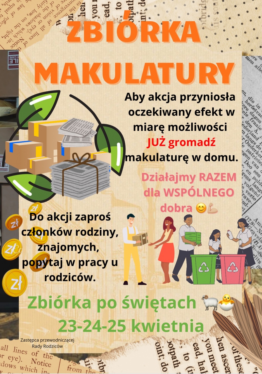 Zbiórka makulatury - informacje 