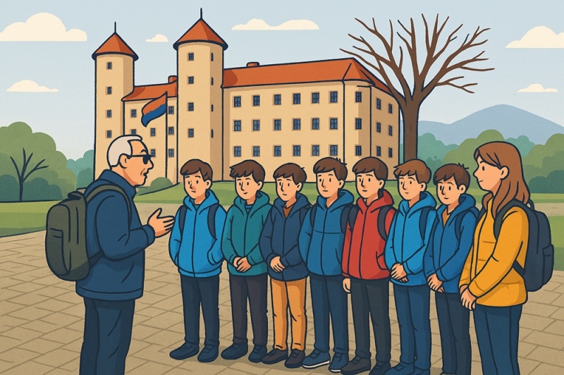foto:  Uczniowie naszej szkoły poznawali historię regionu